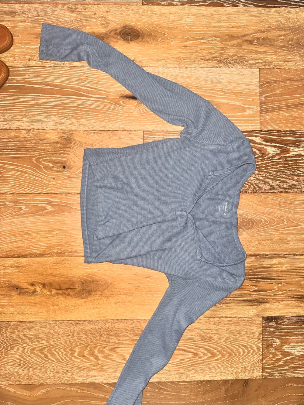 PacSun Light Blue Ribbed Long Sleeve Top